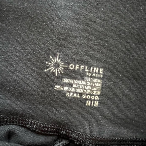 3 Aerie OG High Waisted Leggings Size Medium Short - Picture 4 of 4